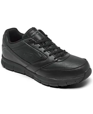 Skechers Nampa Slip-Resistant Men's Work Shoes - Black