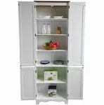 Homecharm-Intl 23.8x11.8X 72.2-inch Storage Cabinet,White (HC-004)