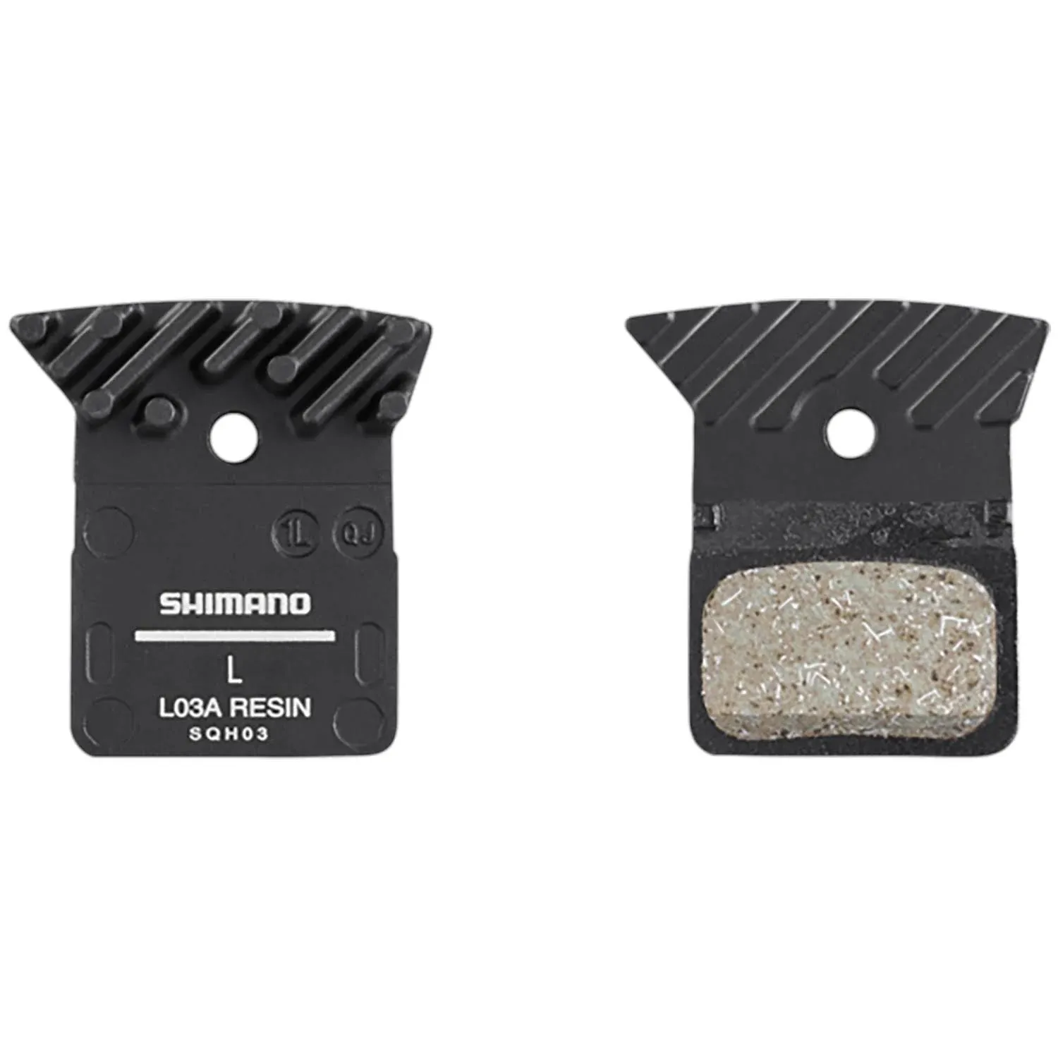 Shimano L05A-RF Disc Brake Pad Spring - Resin Compound Finned Alloy Back Plate One Pair