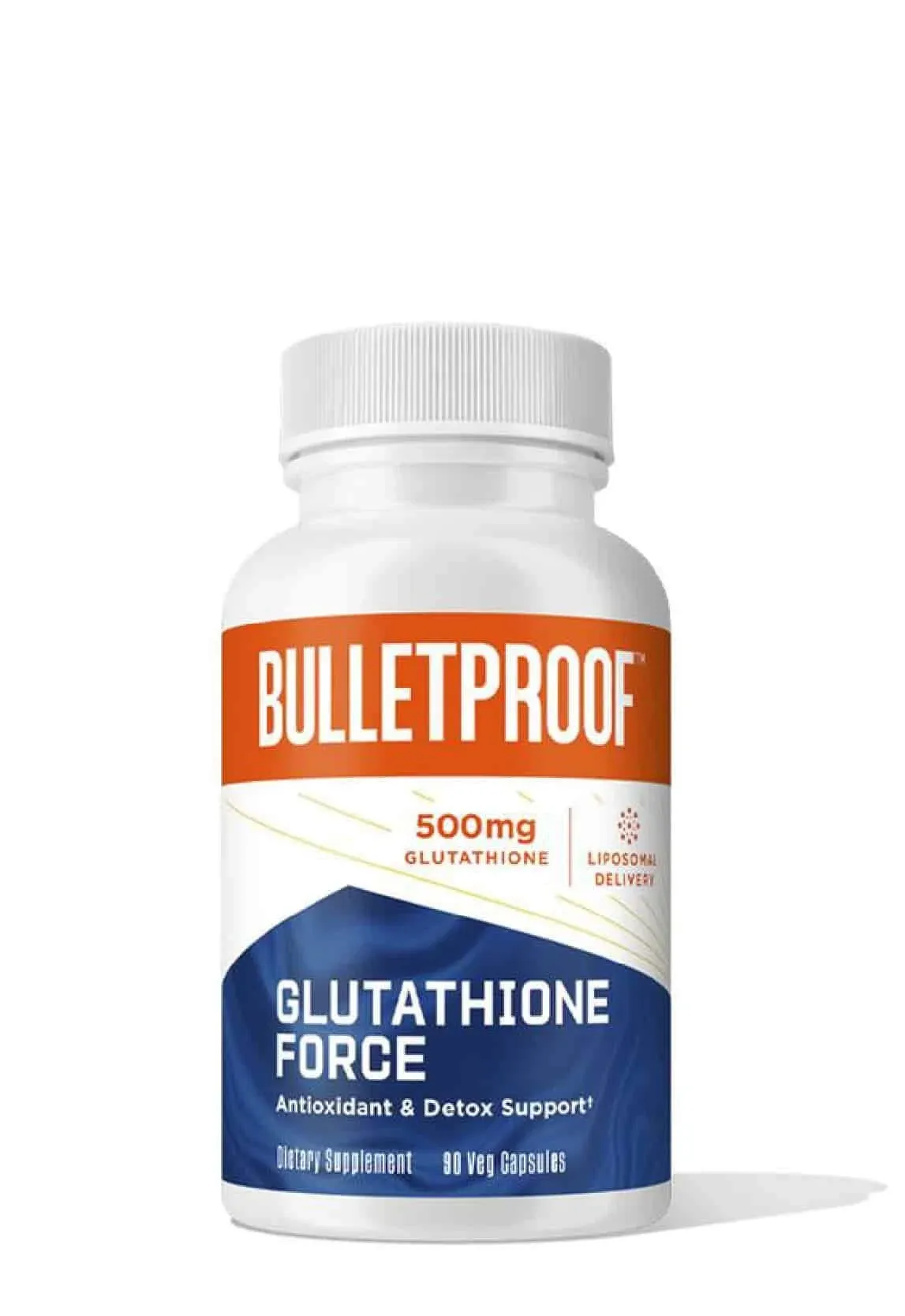 Bulletproof Glutathione Force Antioxidant and Detox Support Capsules, 90 Count,