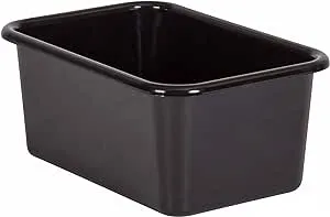 Teacher Created Resources Tcr20380 Plastic Storage Bin Black - Small