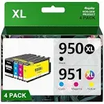 950XL 951XL Combo Pack Compatible for HP 950 951 XL Ink Cartridge Replacement fo