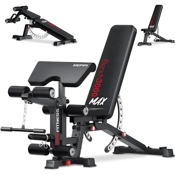 Keppi Fitness Bench3000 Max Adjustable Weight Bench