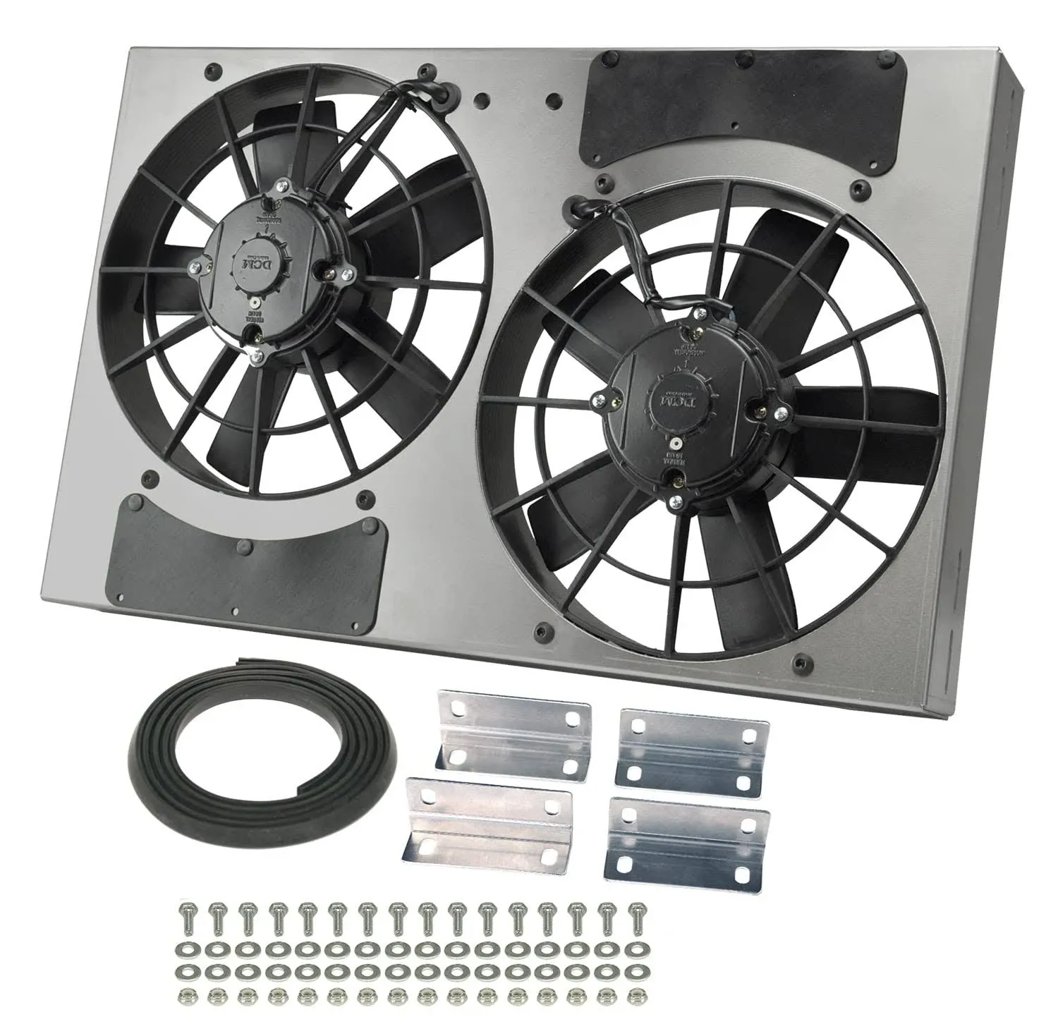 Derale Dual Rad Fan/Aluminum Shroud Assembly 16831