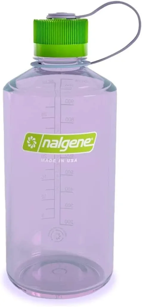 Nalgene Sustain Tritan BPA-Free Water Bottle Made with Material Derived from 50% Plastic Waste, 32 OZ, Narrow Mouth, Dove Gray