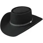 John Wayne Black Chinook Felt Gambler Hat By Stetson