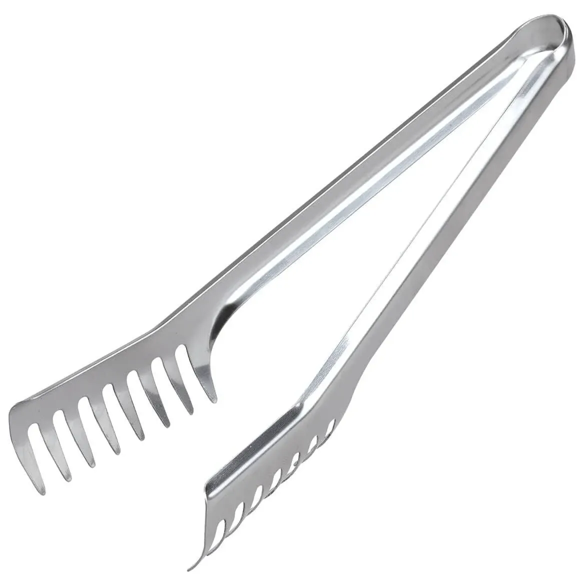 Stainless Steel Spaghetti Tongs, Silver