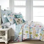 Homthreads Beach Days Quilt Set Full/Queen - Multi