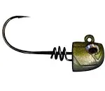 No Live Bait Needed 3" Jig Heads Green Back / 1/2oz