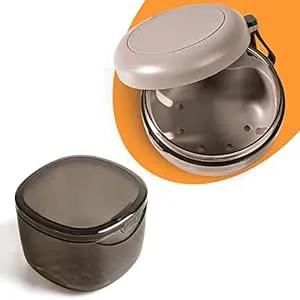 Denture Case Kit - 2 Pack - Definitely No-Leak Denture Bath Case for Home and...