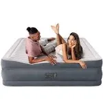 Intex 64953E Deluxe Dual Zone 22" King Sized Air Mattress with Built in Air Pump