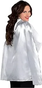 Stunning Silver Cape - One Size (1 Pc.) - Luxurious & Versatile Costume Accessory - Perfect for Cosplay, Parties & More