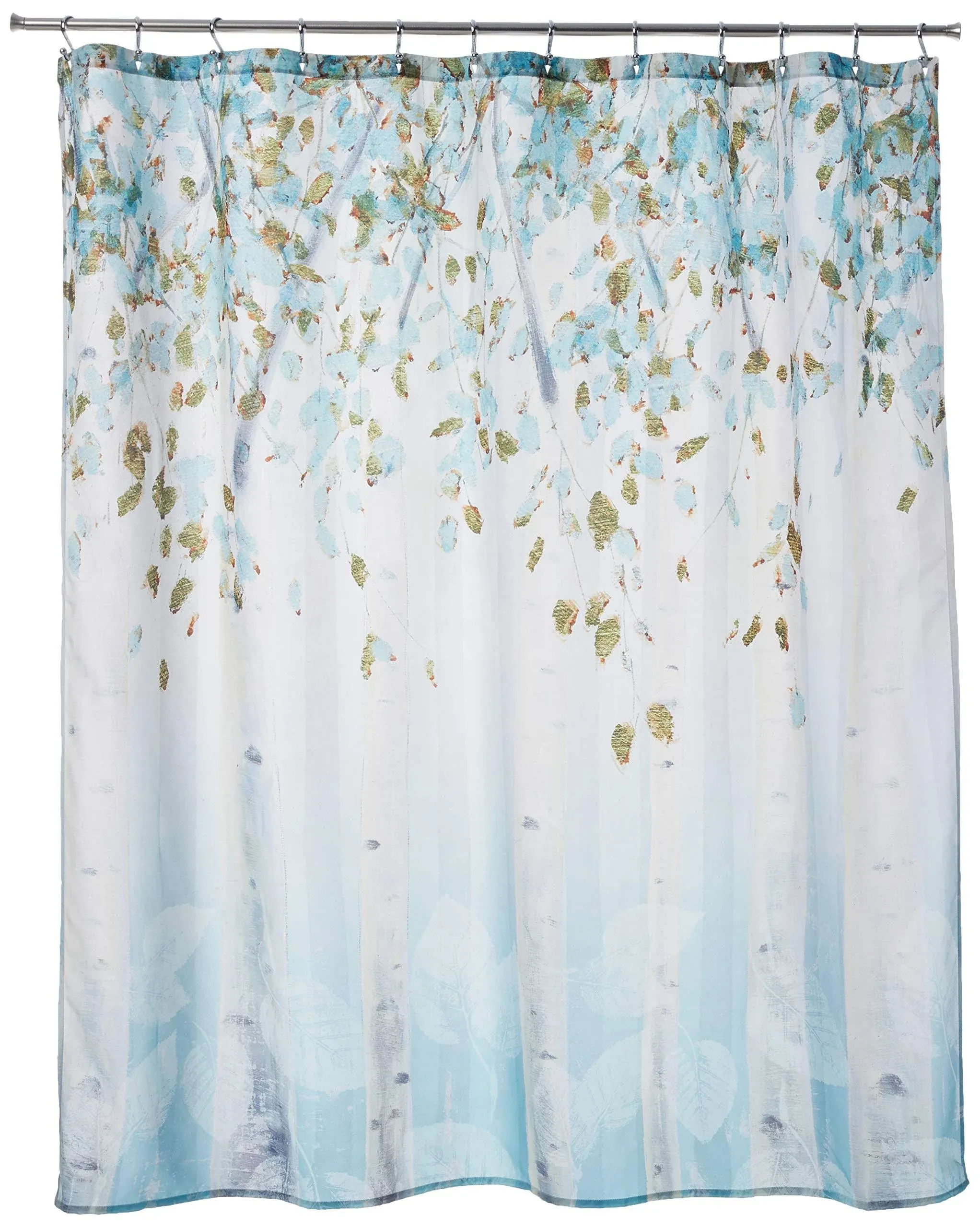 Laural Home 71-in L Dream Forest Floral Polyester Shower Curtain | DRF72SC