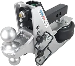 Shocker Hitch Canyon 10K Air 2-Inch Receiver and Silver Combo Ball Mount; 10,000 lb.