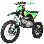 X-PRO X19 125cc Dirt Bike Zongshen Brand Engine with 4-Speed Semi-Automatic Transmission, Big 17"/14" Tires! (Blue)