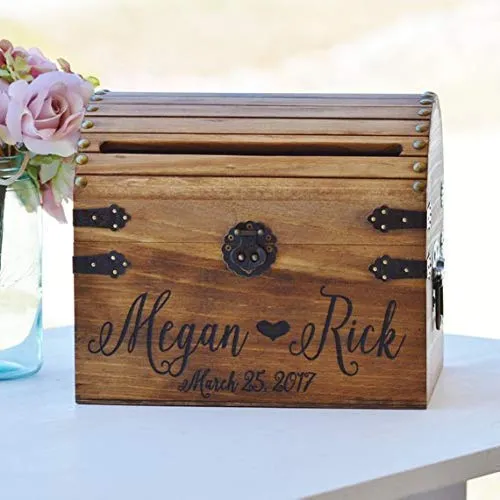 Wedding card box Silver wedding Personalized Box wedding card Silver  | eBay