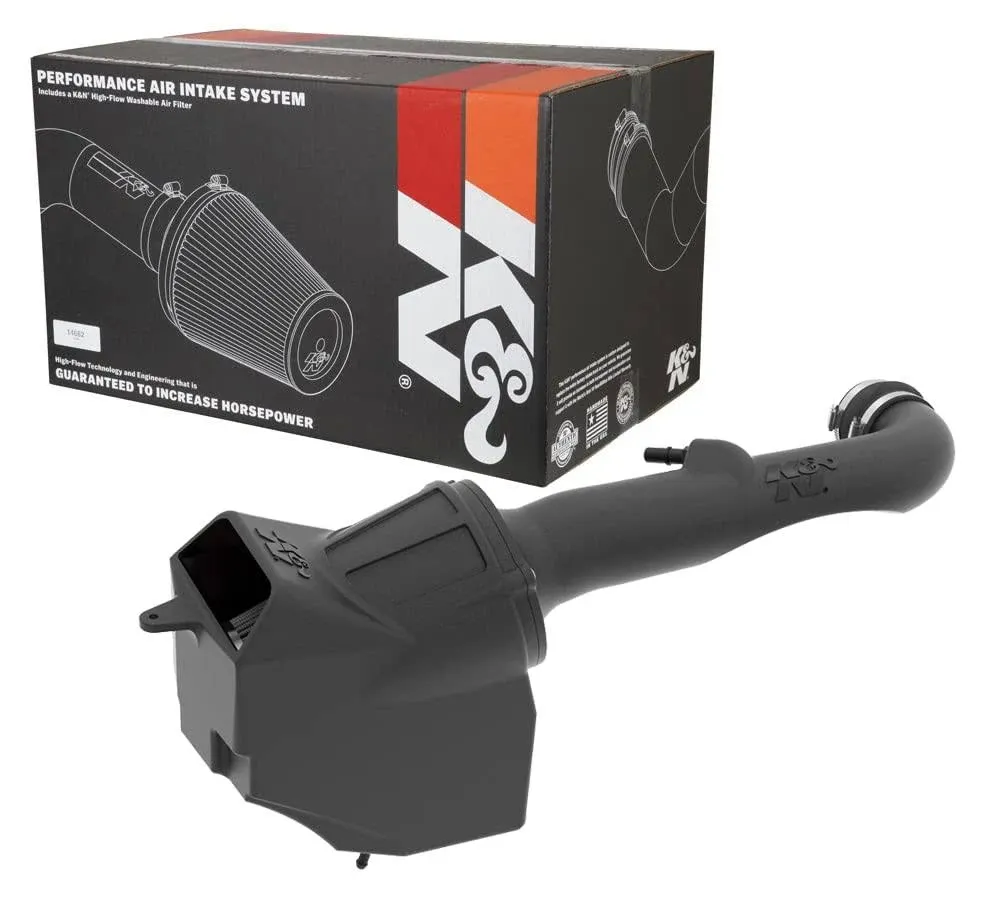 K&amp;N 30-1576 Dry Flow Cold Air Intake For 18-23 Jeep Wrangler JL Gladiator 3.6L