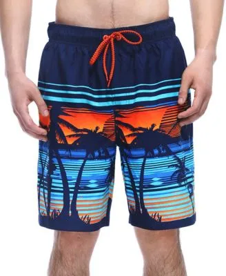 Rokka& Rolla Men's 8" Mesh Lined Swim Trunks