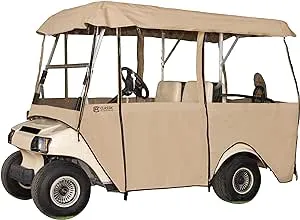 Classic Accessories Fairway 4-Person Deluxe 4-Sided Golf Cart Enclosure