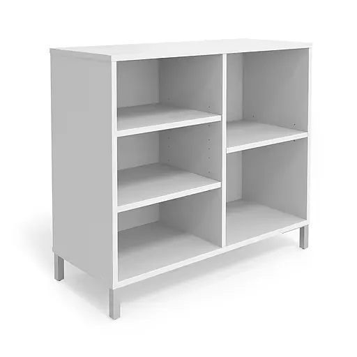 Union & Scale™ Essentials 5 Shelf 31"H Laminate Bookcase, White (UN56978) | Staples