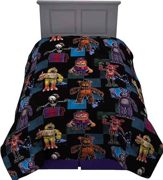 Franco Kids Bedding Soft Microfiber Comforter, Twin, Five Nights at Freddy's