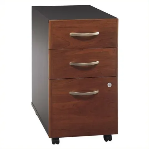 Series C 3 Drawer Mobile File Cabinet in Hansen Cherry - Engineered Wood