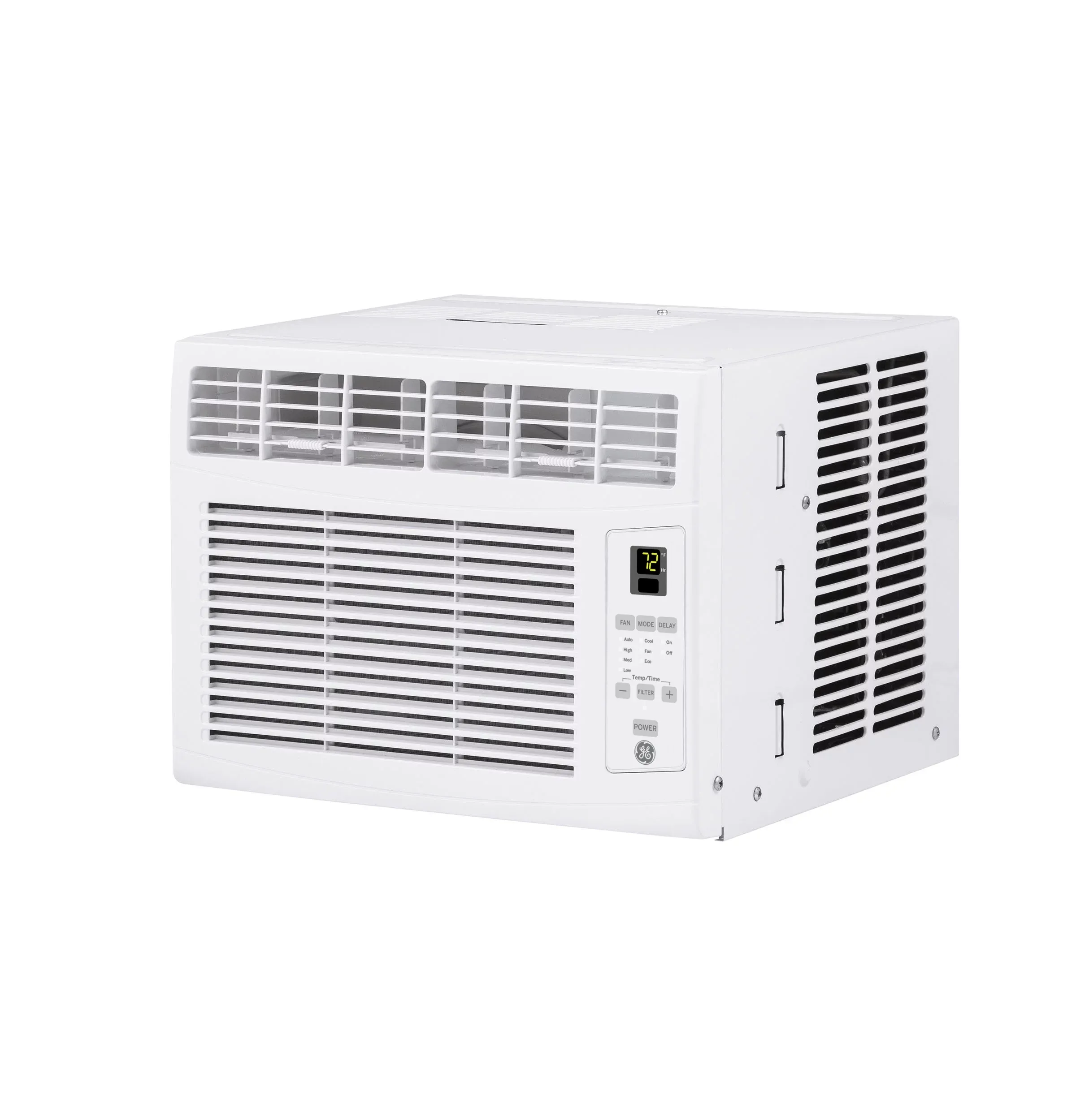 GE Electronic Window Air Conditioner 6000 BTU, Efficient Cooling for Smaller Areas Like Bedrooms and Guest Rooms, 6K BTU Window AC Unit with Easy Install Kit, WhiteGE Electronic Window Air Conditioner 6000 BTU, Effici…