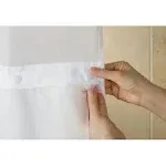 Hookless Shower Curtain Replacement Liner Snap-in