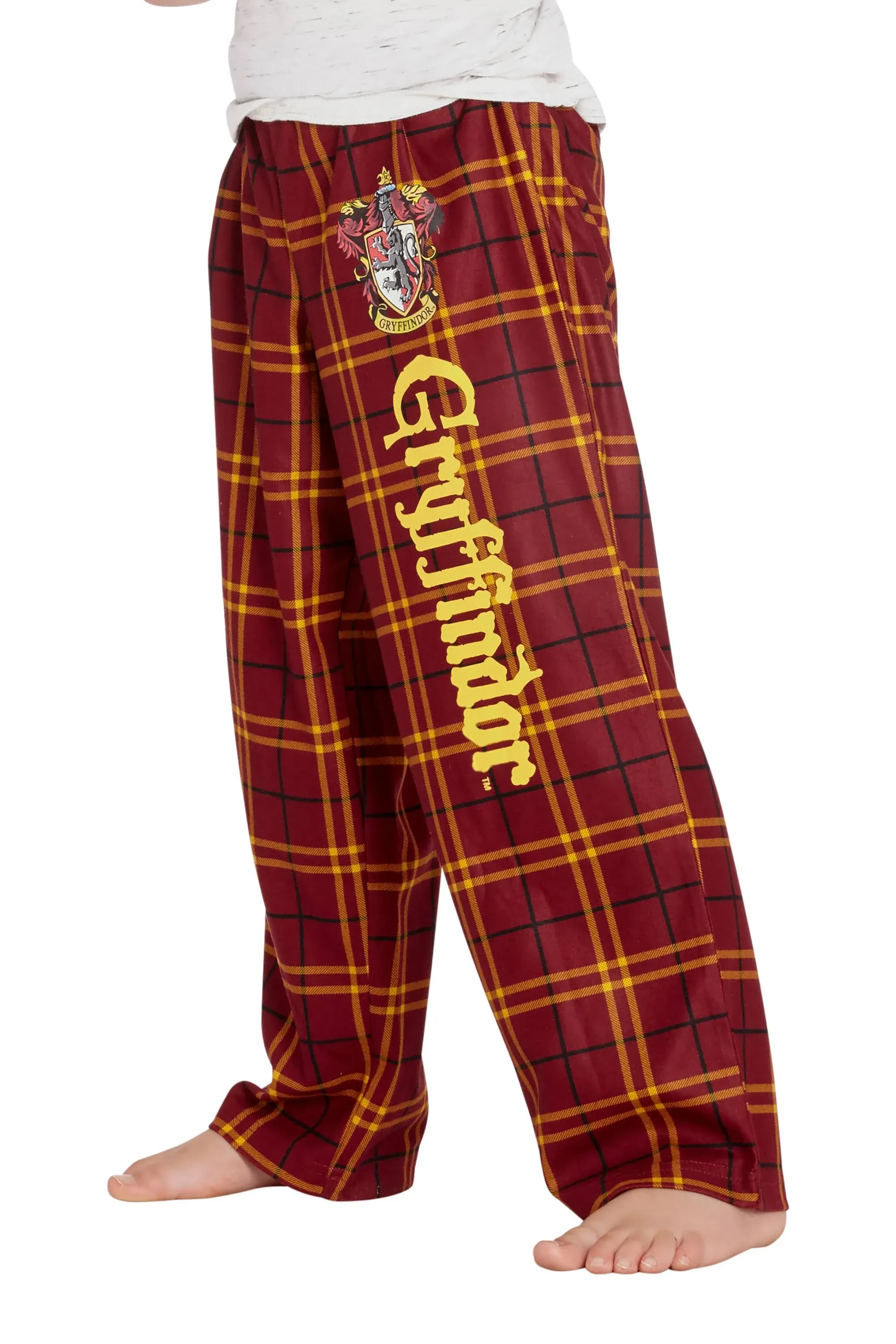 Intimo Harry Potter Big Boys Houses Plaid Pajama Lounge Pants