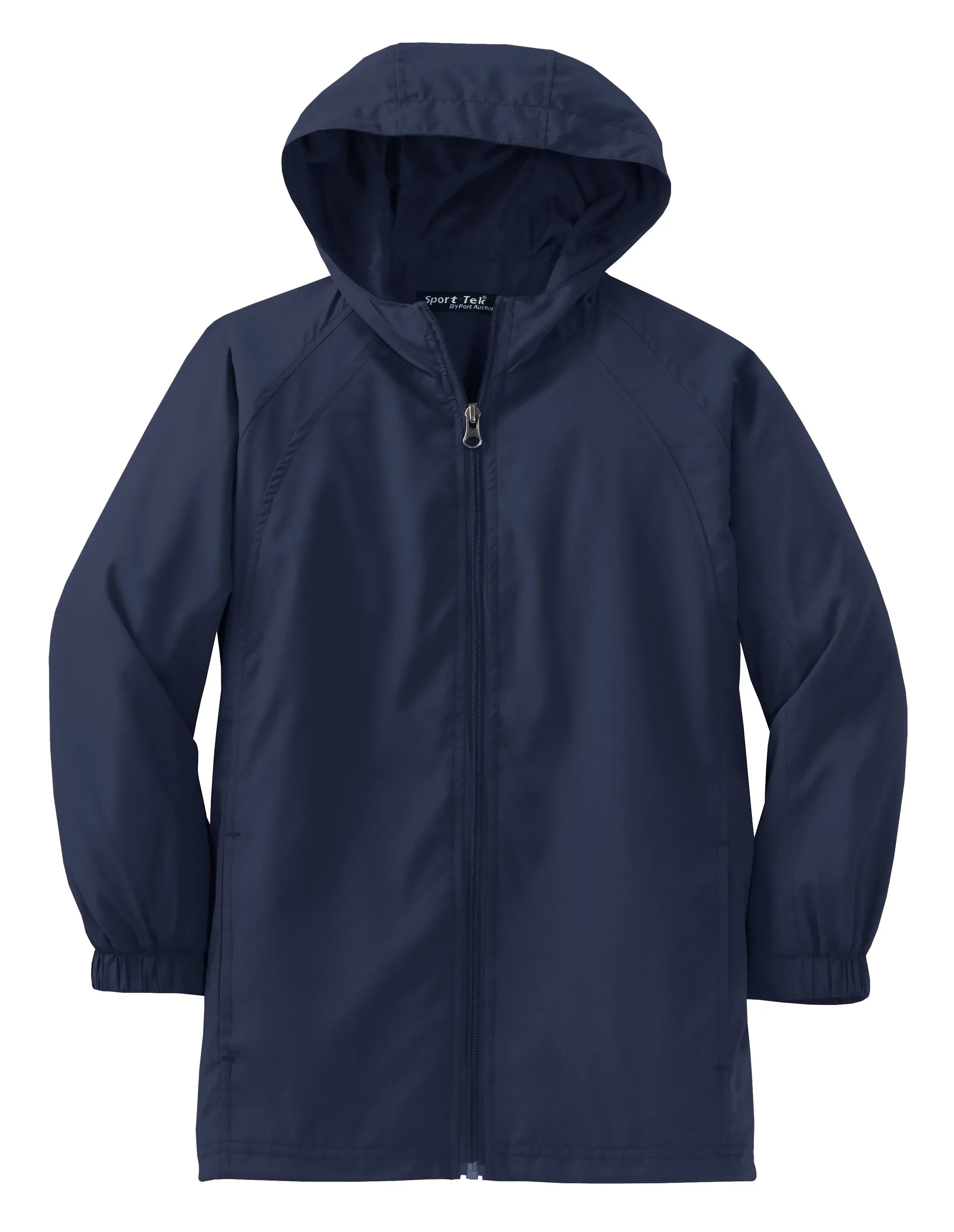 Sport-Tek YST73 Youth Hooded Raglan Jacket - True Navy