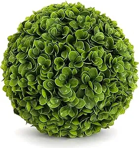 3rd Street Inn Jasper Topiary Ball - 15" Artificial Topiary Plant - Wedding Decor - Indoor/Outdoor Artificial Plant Ball - Topiary Tree Substitute (1, Jasper)