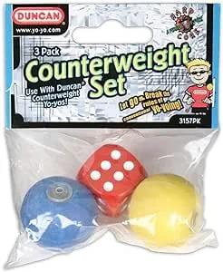 Duncan Toys 3 Yo-Yo Counterweight Set, Accessory 3-Pack Multi Color 