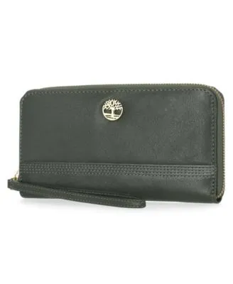 Timberland Women's Zip Around Wallet with Wristlet Strap - Olive