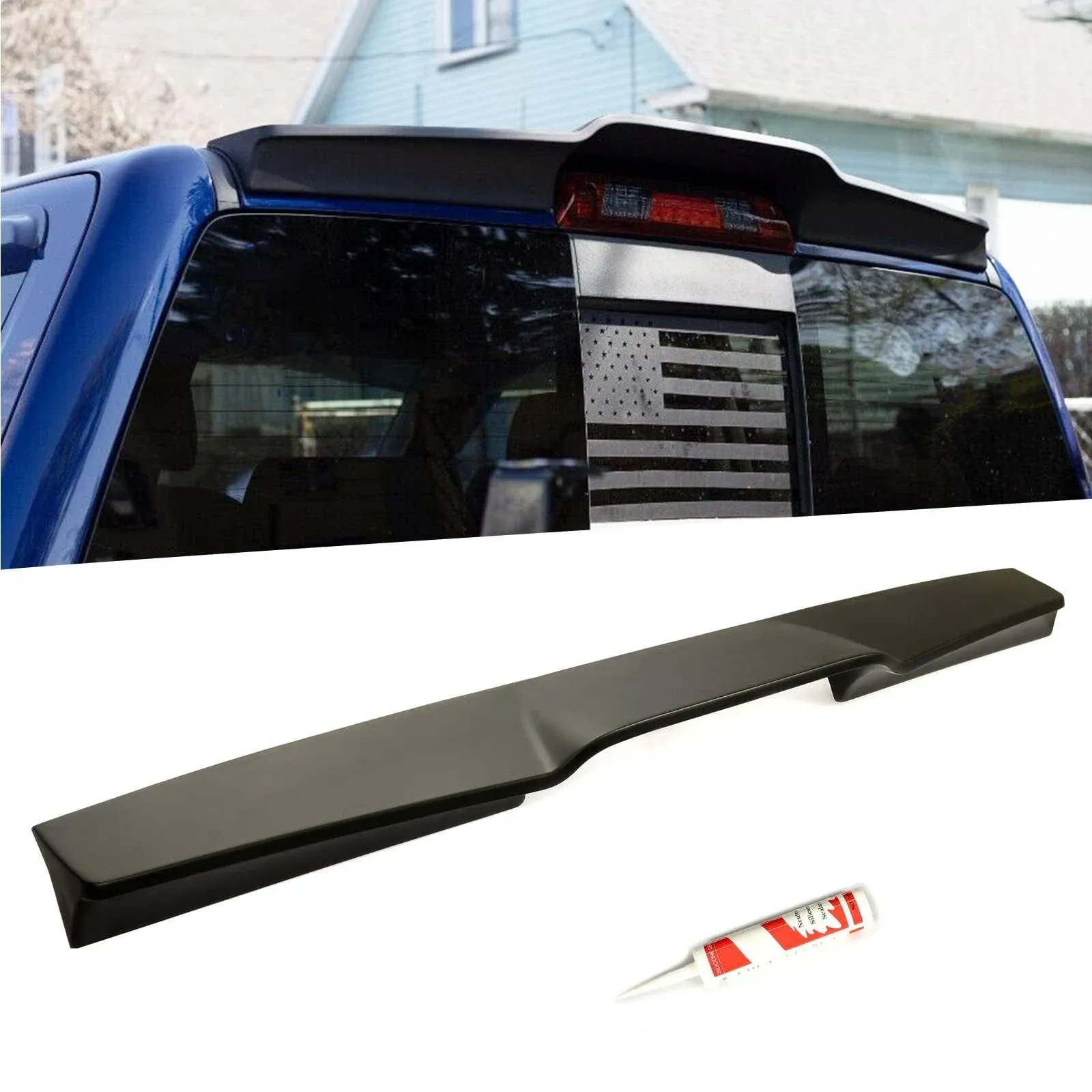 Tailgate Spoiler Cap Molding Top Protector For 99-07 Chevy Silverado GMC Sierra