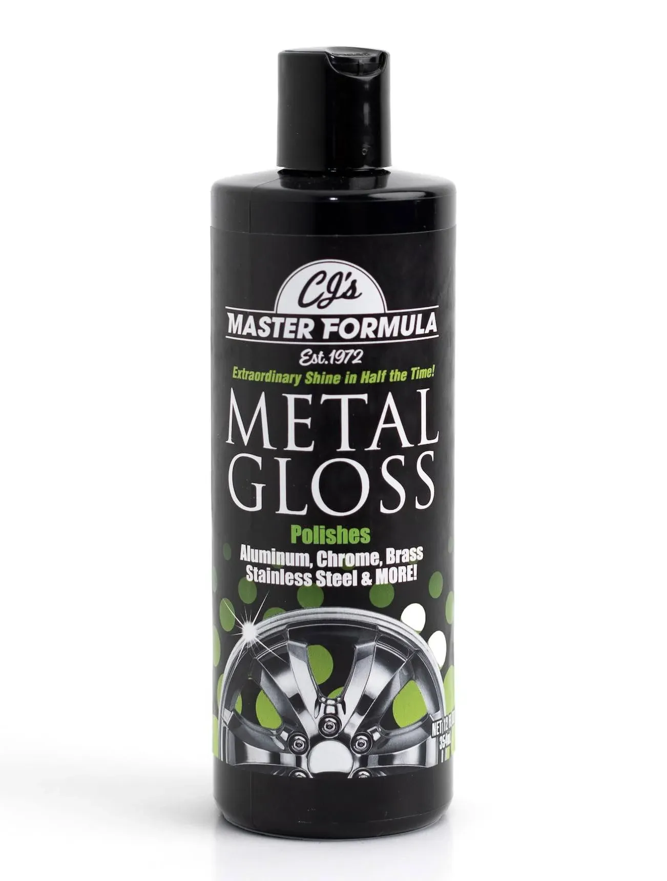 CJ's Master Formula Metal Gloss Detail Polish Extraordinary Shine for All Metals! Aluminum, Chrome, Brass, Stainless Steel, Silver, Gold, Pewter,