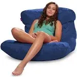 Posh Creations Laguna Lounger Bean Bag Chair Kids 3 ft Navy