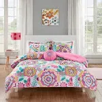 Mi Zone - Camille Floral Comforter Set - Pink - Twin/Twin XL