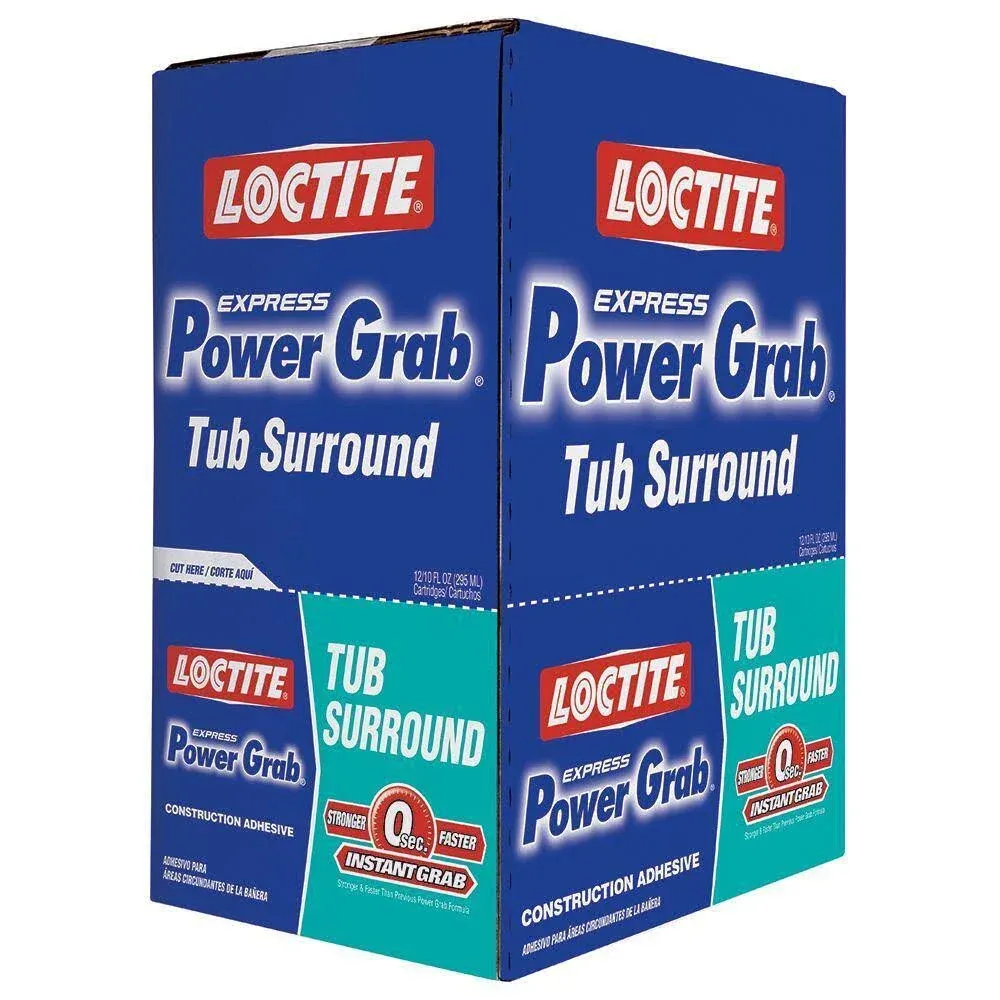 Loctite Power Grab Tub Surrounds Synthetic Latex Construction Adhesive 10 oz