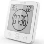 Baldr Bathroom LCD Waterproof Shower Clock with Timer