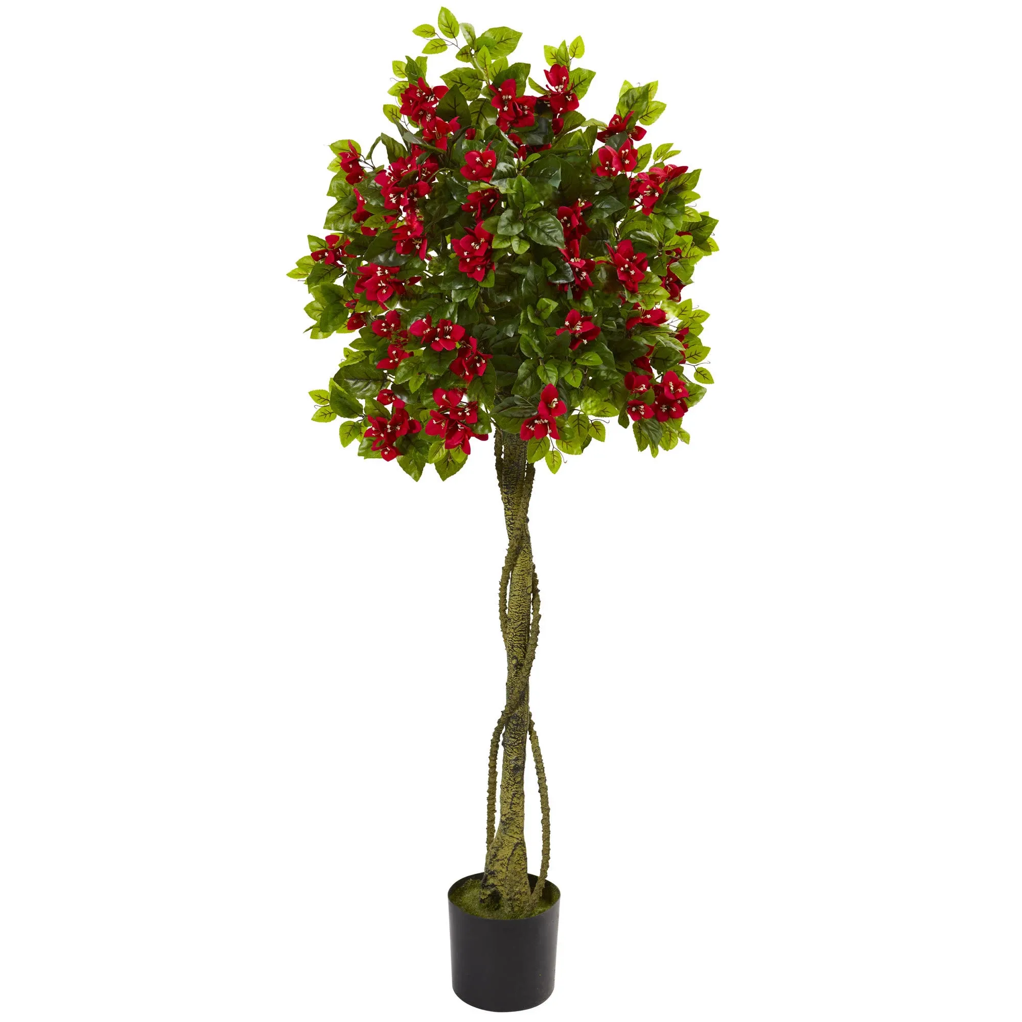 Nearly Natural 5 ft. Bougainvillea Artificial Topiary Tree