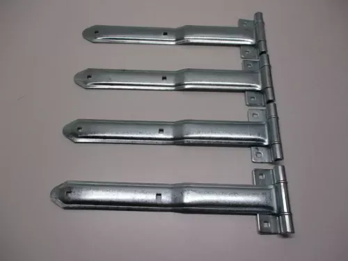 (4) Cargo Utility Trailer RV Door 16" Strap Hinges / Offset Bent Hinges