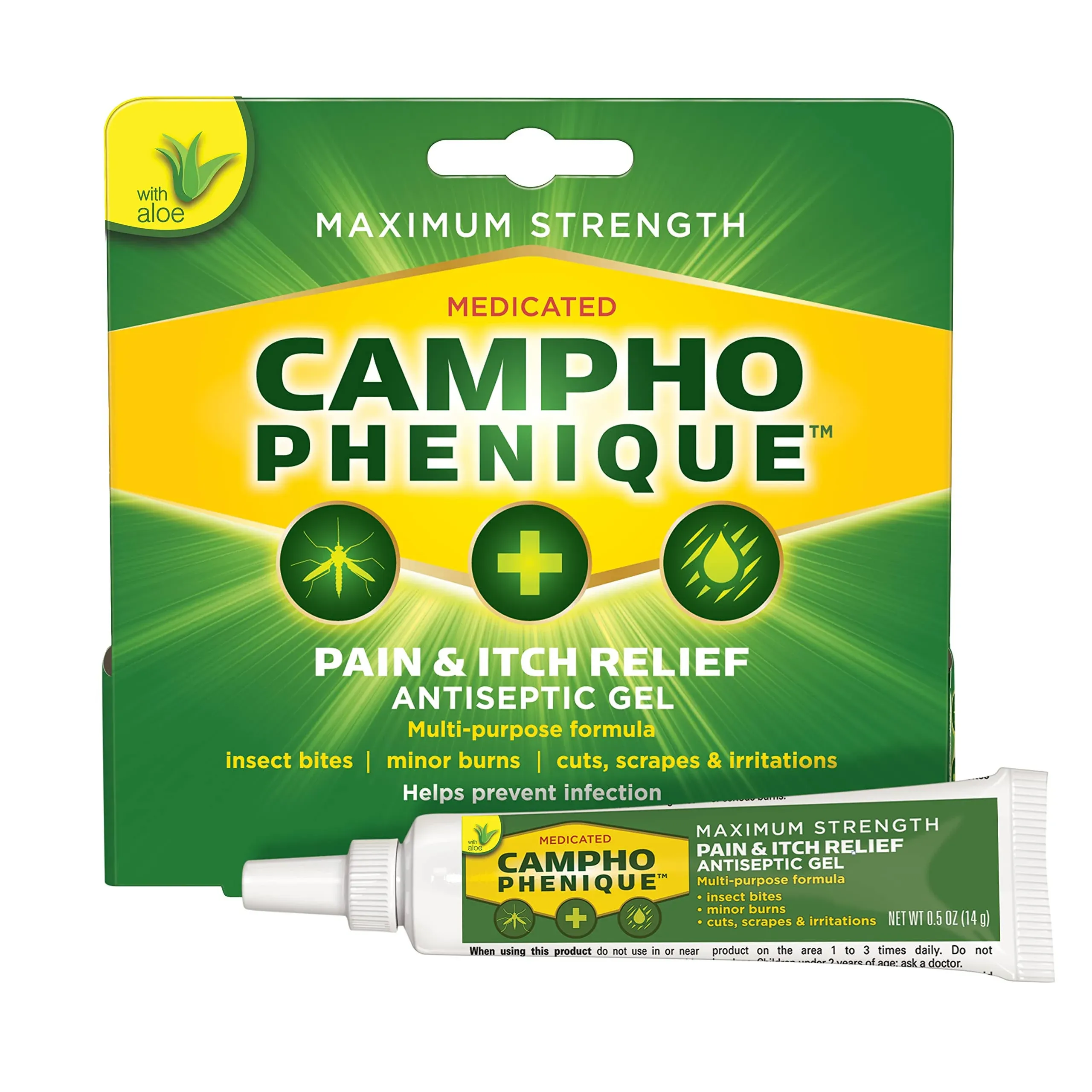 Campho-Phenique Pain & Itch Relief Antiseptic Gel 0.5 oz