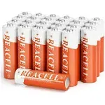 24X AA Rechargeable Batteries Ni-MH, 1200mAh 1.2V AA Battery for Solar Light