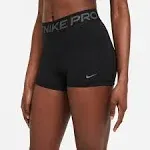 Nike Pro Women's 3" Shorts Black/Grey / L