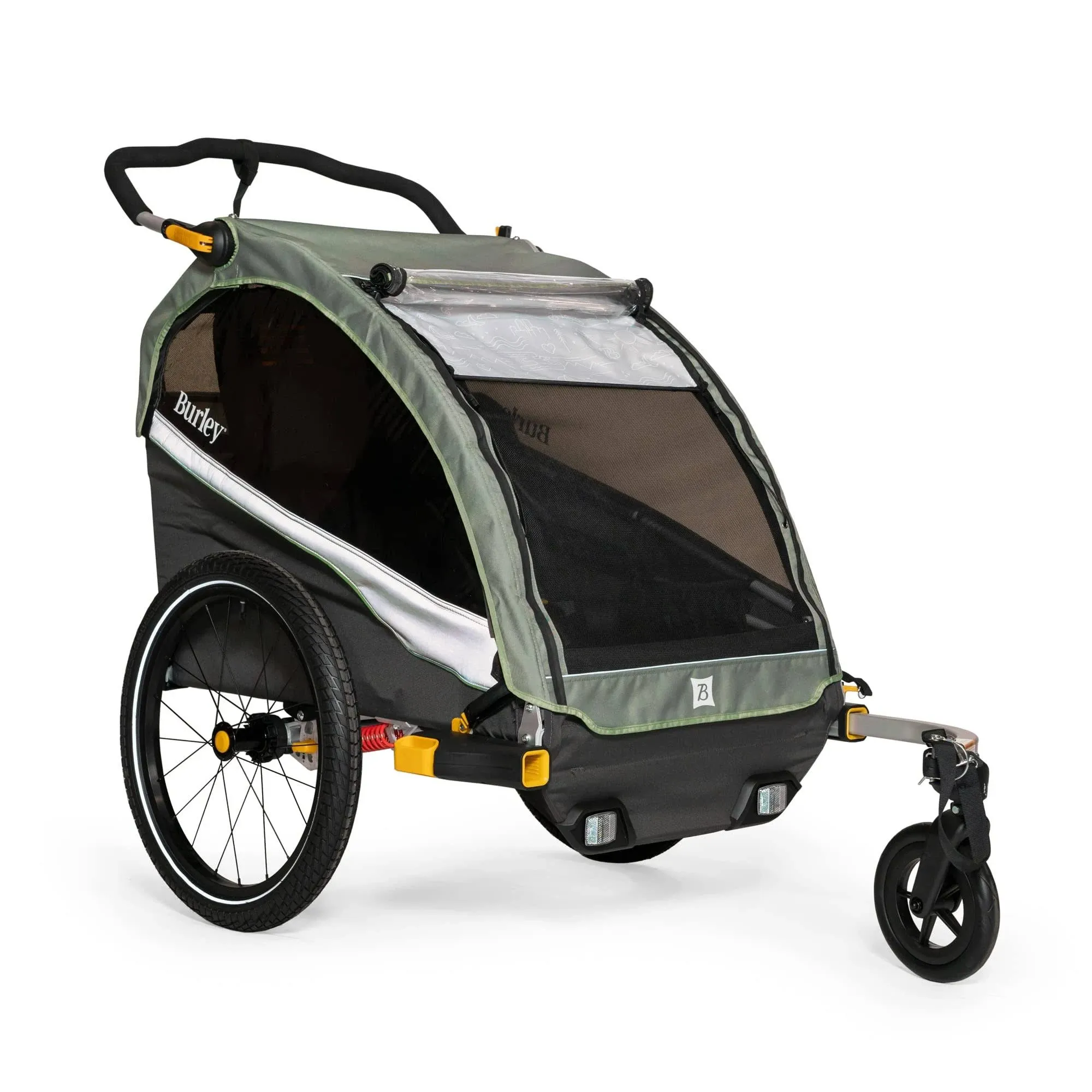 Burley D’Lite X, 1 and 2 Seat Kid Bike Trailer & Stroller