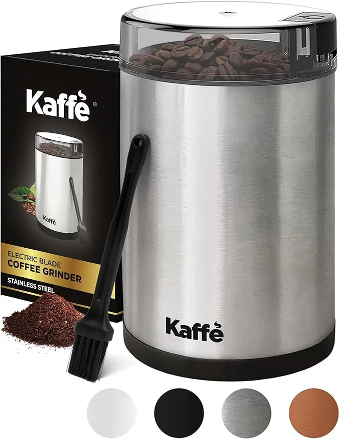 Kaffe KF2050 Electric Blade Coffee Grinder (Matte Black)