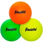 Franklin Sports Lacrosse Balls - Soft Rubber Lacrosse Balls for Kids - Perfect for Beginners & First Time Players - Softer & Smaller Construction than Regulation Balls - Bright Colors