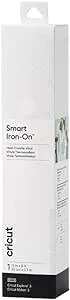 Cricut 9 ft. Smart Iron-On Glitter, White