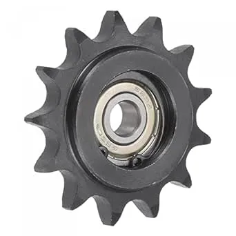 Idler Sprocket, 9mm Bore 1/2&#034; Pitch 13 Tooth, Carbon Steel with Insert Bearing