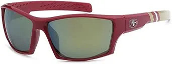 NFL Siskiyou Sports Fan Shop San Francisco 49ers Edge Wrap Sunglasses One Size Team Color